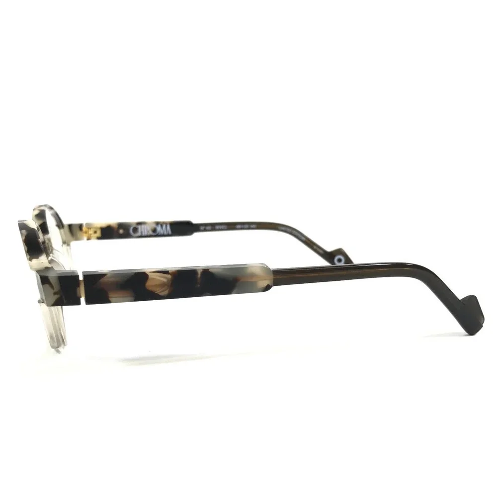 Etnia Barcelona Eyeglasses Frames CHROMA N43 WHCL White Clear Tortoise 48-20-140